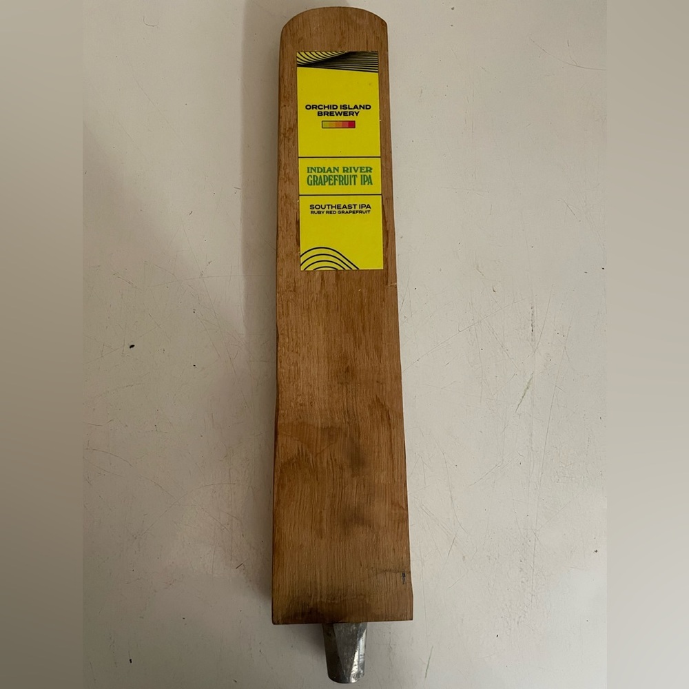 Orchid Island tap handle - Indian River grapefruit ipa